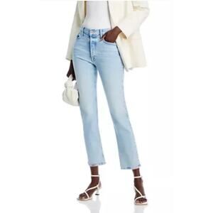 Mother Denim The Tomcat Flood in Big Hair Don't Care Blue Size 28